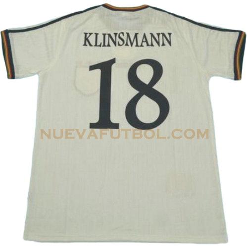 primera camiseta klinsmann 18 alemania 1996 hombre