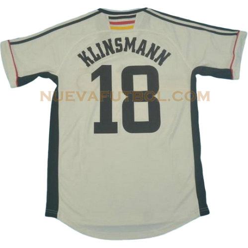primera camiseta klinsmann 18 alemania copa mundial 1998 hombre