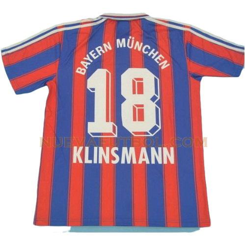 primera camiseta klinsmann 18 bayern de múnich 1995-1997 hombre