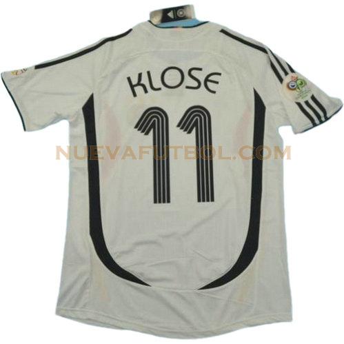 primera camiseta klose 11 alemania copa mundial 2006 hombre