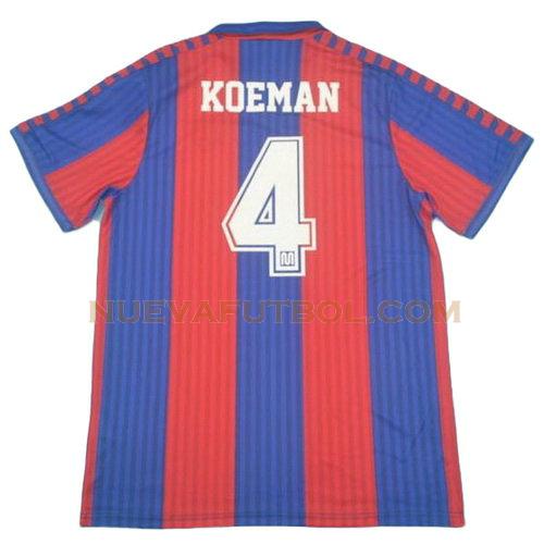primera camiseta koeman 4 barcelona 1991-1992 hombre