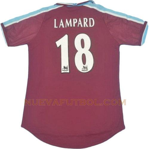 primera camiseta lampard 18 west ham united 1999-2001 hombre