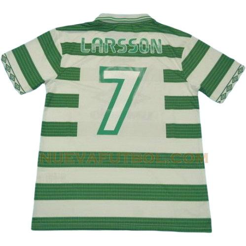 primera camiseta larsson 7 celtic 1997-1998 hombre