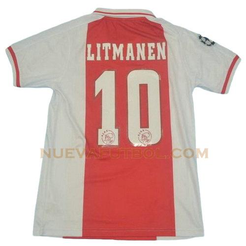 primera camiseta litmanen 10 ajax 1998 hombre