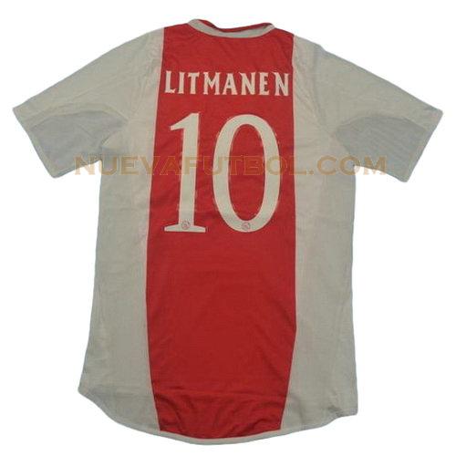 primera camiseta litmanen 10 ajax 2004-2005 hombre