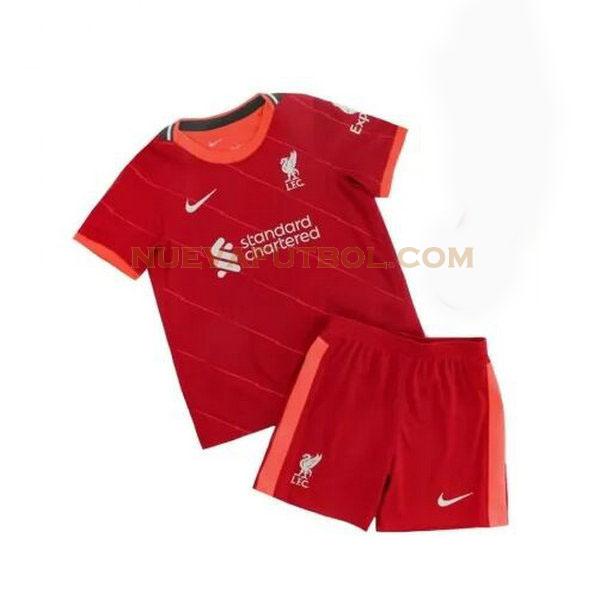 primera camiseta liverpool 2021 2022 rojo niño