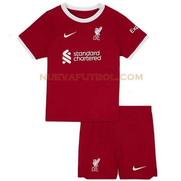 primera camiseta liverpool 2023 2024 rojo niño