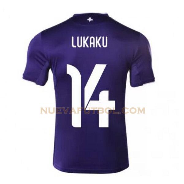 primera camiseta lukaku 14 anderlecht 2020-2021 púrpura hombre