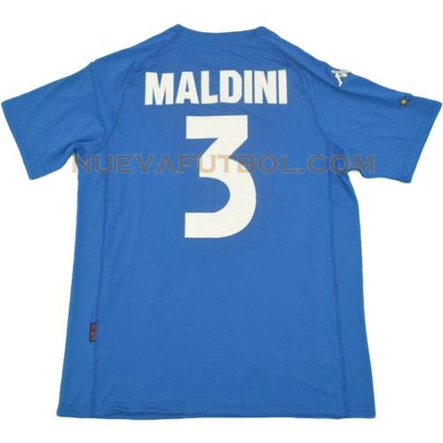 primera camiseta maldini 3 italia 2000 hombre