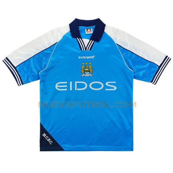primera camiseta manchester city 1999-2001 azul hombre