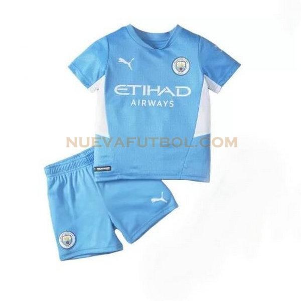 primera camiseta manchester city 2021 2022 azul niño