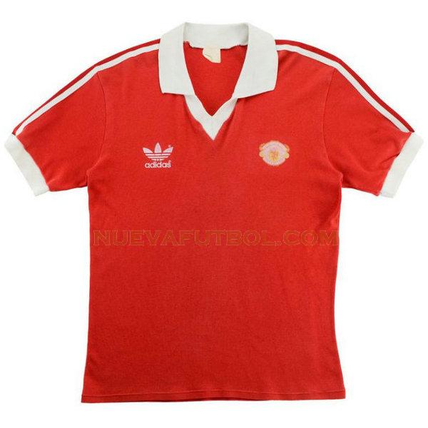 primera camiseta manchester united 1980-1982 rojo hombre