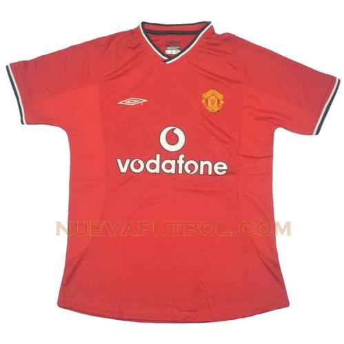 primera camiseta manchester united 2000-2002 hombre