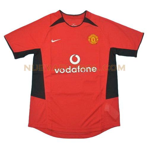 primera camiseta manchester united 2002-2004 hombre