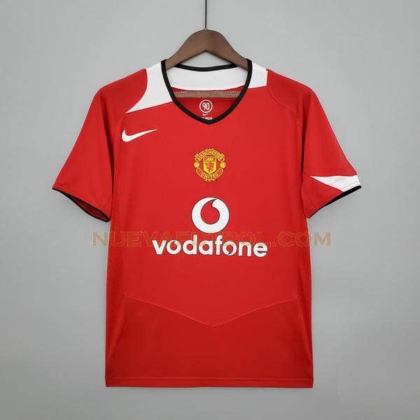primera camiseta manchester united 2004 2006 rojo hombre