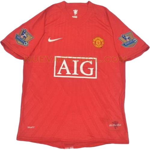 primera camiseta manchester united 2008-2009 hombre