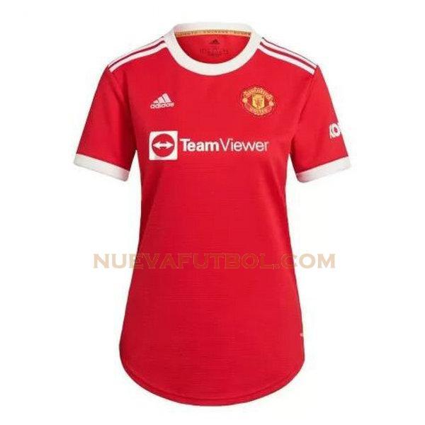 primera camiseta manchester united 2021 2022 rojo mujer