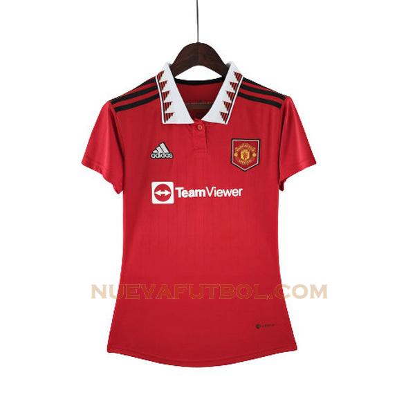 primera camiseta manchester united 2022 2023 rojo mujer