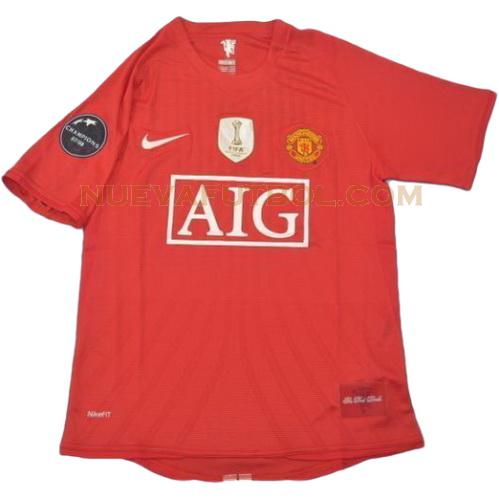 primera camiseta manchester united campeones 2008-2009 hombre