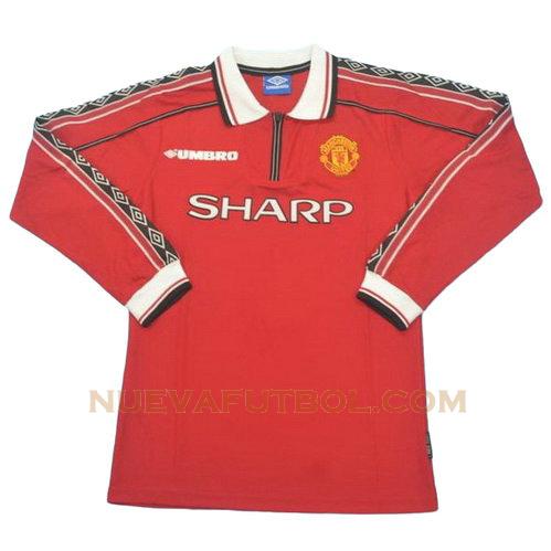 primera camiseta manchester united ml 1998-2000 hombre