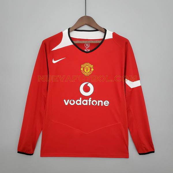 primera camiseta manchester united ml 2004 2006 rojo hombre