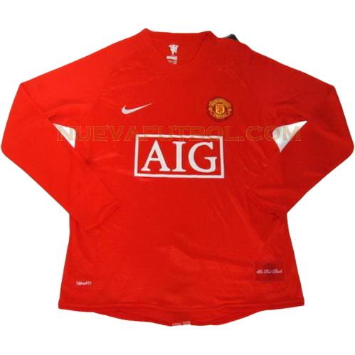 primera camiseta manchester united ml 2008-2009 hombre