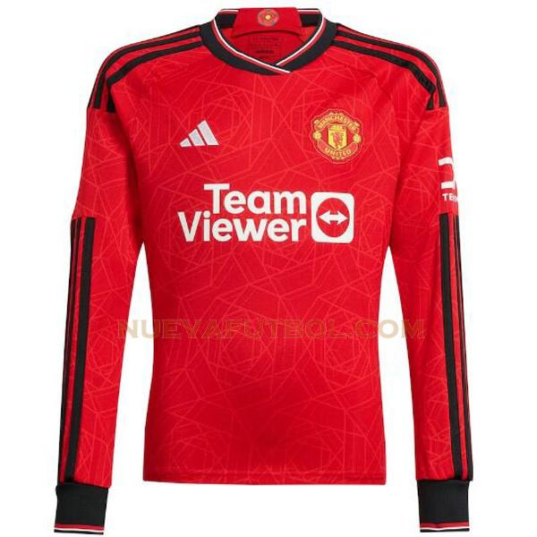 primera camiseta manchester united ml 2023 2024 rojo hombre