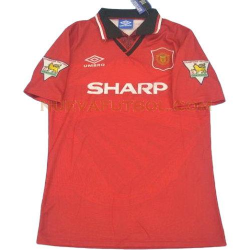 primera camiseta manchester united pl 1995-1996 hombre