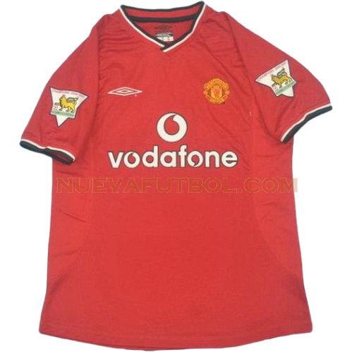 primera camiseta manchester united pl 2000-2002 hombre