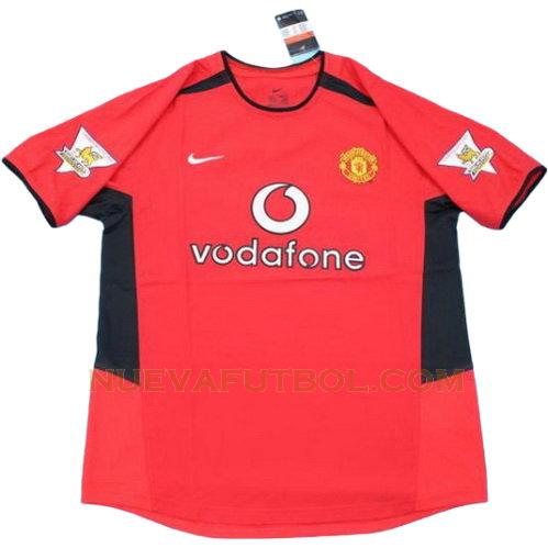primera camiseta manchester united pl 2002-2004 hombre