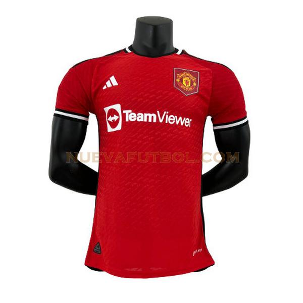 primera camiseta manchester united player 2023 2024 rojo hombre