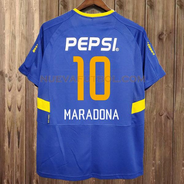 primera camiseta maradona 10 boca juniors 2003-2004 azul hombre