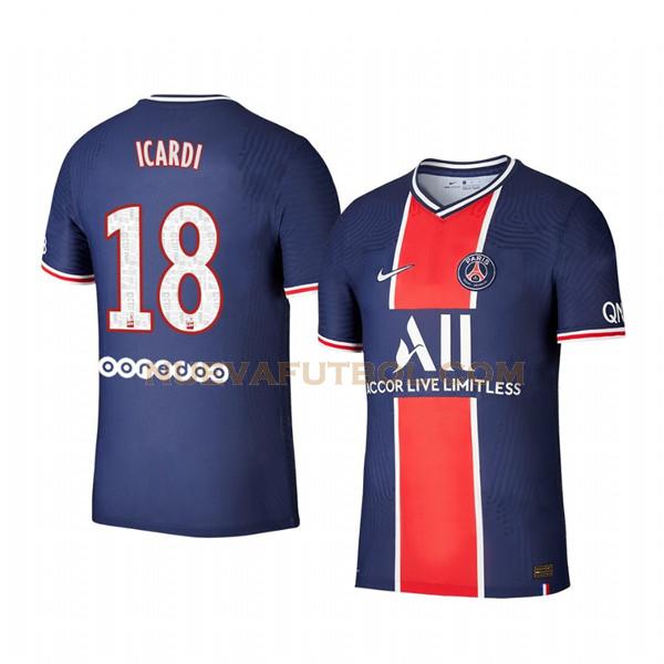 primera camiseta mauro icardi 18 paris saint germain 2020-21 hombre