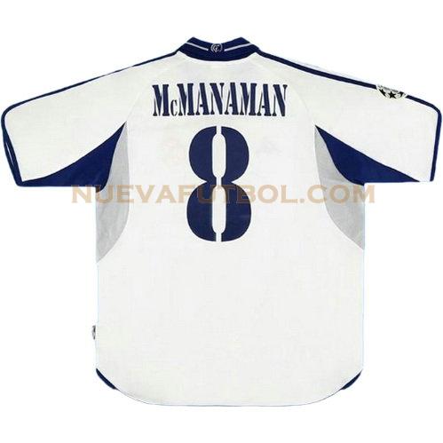 primera camiseta mcmanaman 8 real madrid 2001-2002 hombre