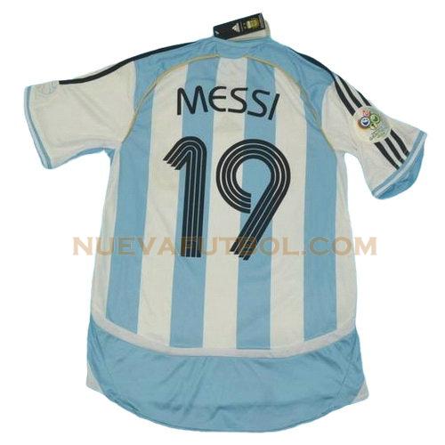 primera camiseta messi 19 argentina copa mundial 2006 hombre