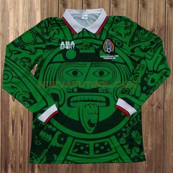 primera camiseta méxico ml 1998 verde hombre