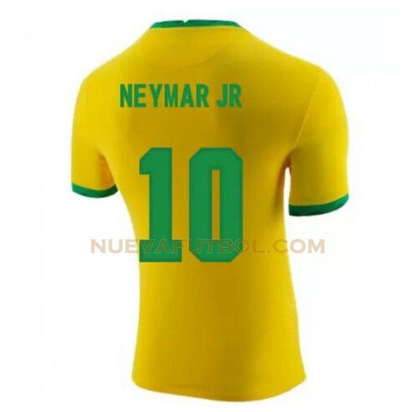 primera camiseta neymar jr 10 brasil 2020-2021 amarillo hombre