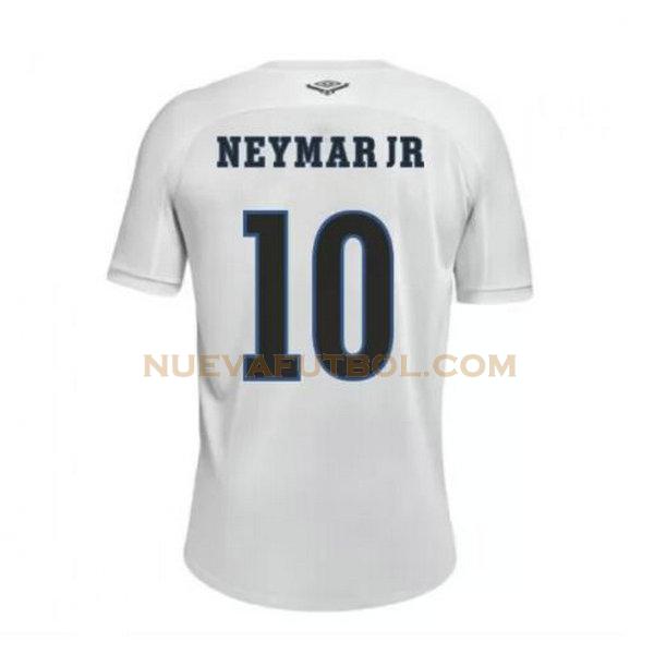 primera camiseta neymar jr 10 santos fc 2020-2021 blanco hombre