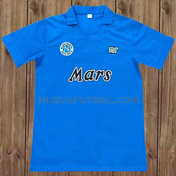 primera camiseta nápoles 1989-1990 azul