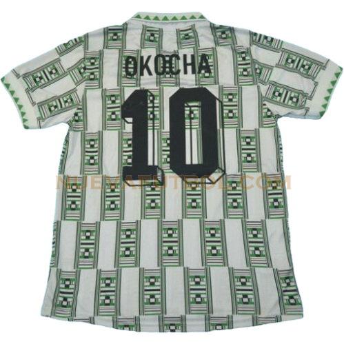primera camiseta okocha 10 nigeria 1994-1995 hombre