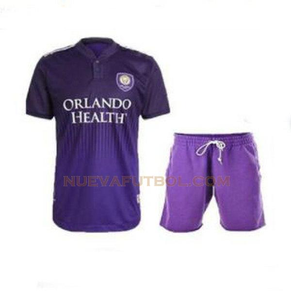 primera camiseta orlando city 2021 2022 púrpura niño