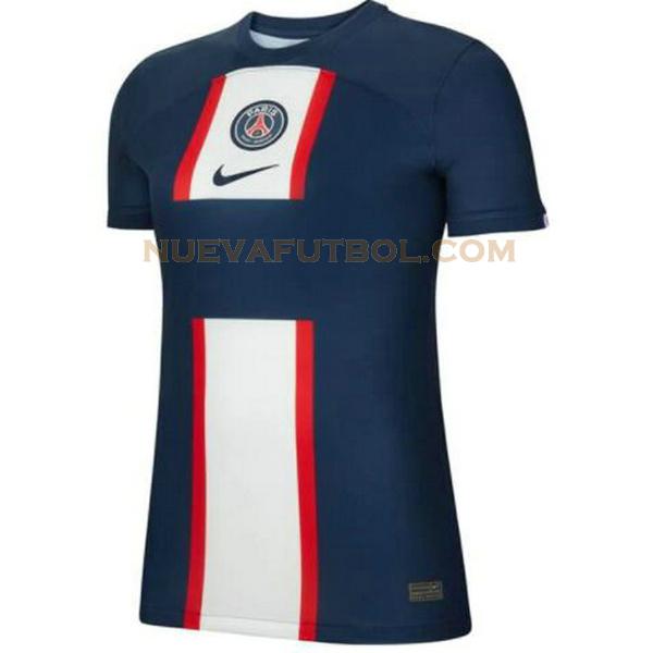 primera camiseta paris saint germain 2022 2023 azul mujer