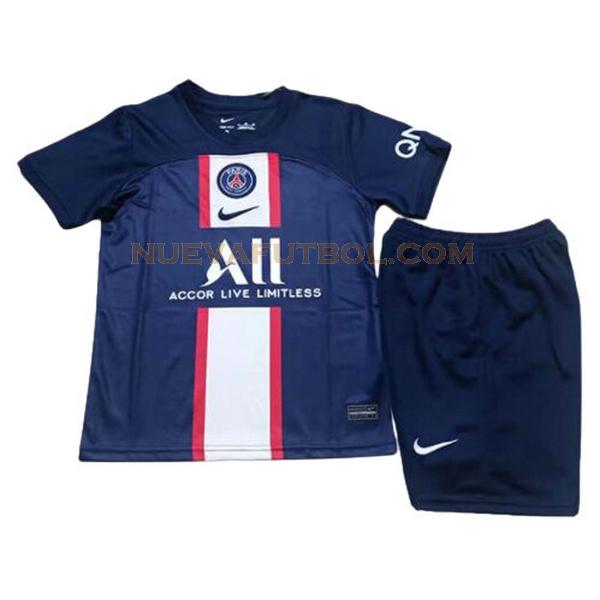 primera camiseta paris saint germain 2022 2023 azul niño