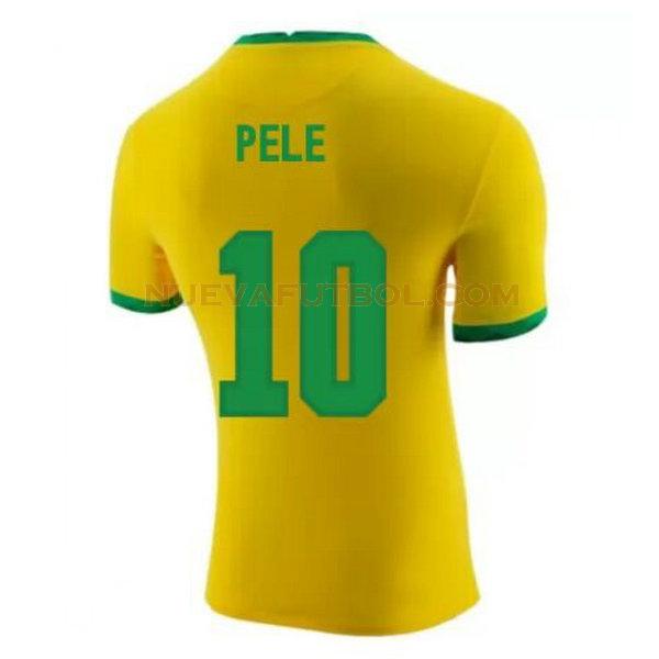 primera camiseta pele 10 brasil 2020-2021 amarillo hombre