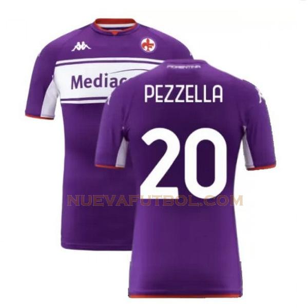primera camiseta pezzella 20 fiorentina 2021 2022 púrpura hombre