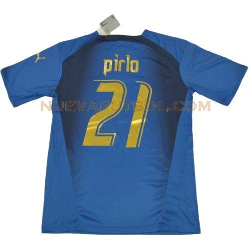 primera camiseta pirlo 21 italia copa mundial 2006 hombre