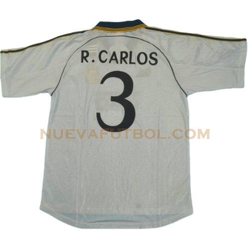 primera camiseta r.carlos 3 real madrid 1999-2000 hombre