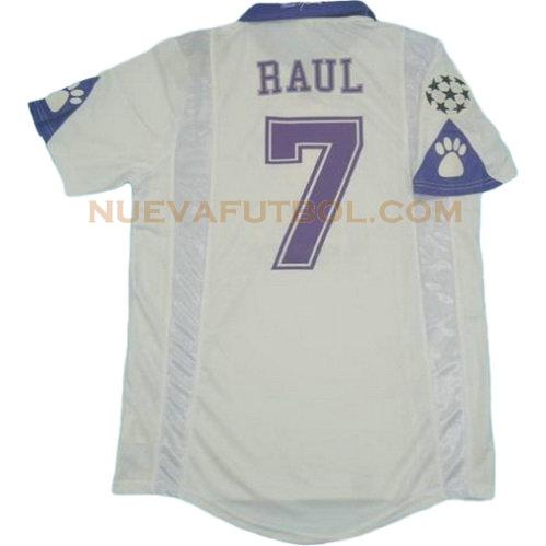 primera camiseta raul 7 real madrid 1997-1998 hombre