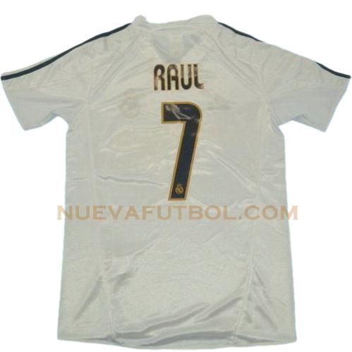 primera camiseta raul 7 real madrid 2003-2004 hombre