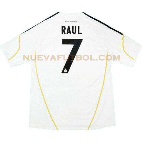 primera camiseta raul 7 real madrid 2009-2010 hombre
